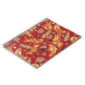 Weihnachtsmuster, Kiefernschnee 3 Notizblock (Linke Seite)