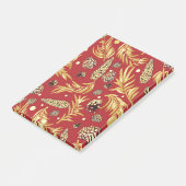 Weihnachtsmuster, Kiefernschnee 3 Post-it Klebezettel (angewinkelt)