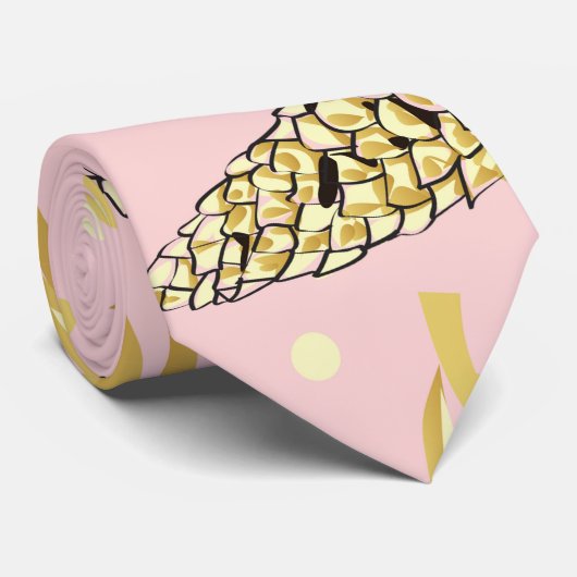 Weihnachtsmuster, Kiefernschnee 4 Krawatte (Gerollt)