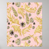 Weihnachtsmuster, Kiefernschnee 4 Poster (Vorne)