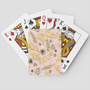 Weihnachtsmuster, Kiefernschnee 4 Spielkarten