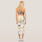 Weihnachtsmuster, Kiefernschnee 5 Capri Leggings (Rückseite)