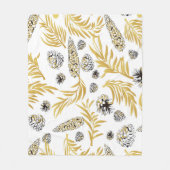 Weihnachtsmuster, Kiefernschnee 5 Fleecedecke (Vorderseite)