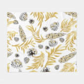 Weihnachtsmuster, Kiefernschnee 5 Fleecedecke (Vorderseite (Horizontal))