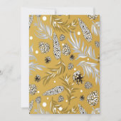 Weihnachtsmuster, Kiefernschnee 6 Dankeskarte (Vorderseite)