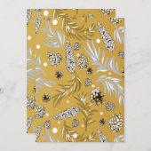 Weihnachtsmuster, Kiefernschnee 6 Dankeskarte (Vorne/Hinten)