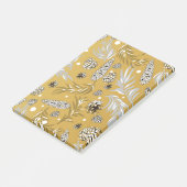 Weihnachtsmuster, Kiefernschnee 6 Post-it Klebezettel (angewinkelt)