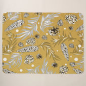 Weihnachtsmuster, Kiefernschnee 6 Sherpadecke (Vorderseite (Horizontal))