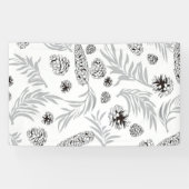 Weihnachtsmuster, Kiefernschnee 7 Banner (Horizontal)