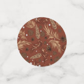 Weihnachtsmuster, Kiefernschnee 8 Konfetti (Klein Vorderseite)