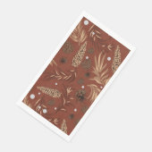 Weihnachtsmuster, Kiefernschnee 8 Serviette (Ecke)