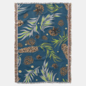 Weihnachtsmuster, Kiefernschnee 9 Decke (Vorderseite Vertikal)