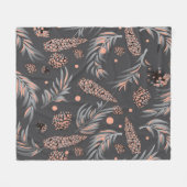 Weihnachtsmuster, Kiefernschnee Fleecedecke (Vorderseite (Horizontal))