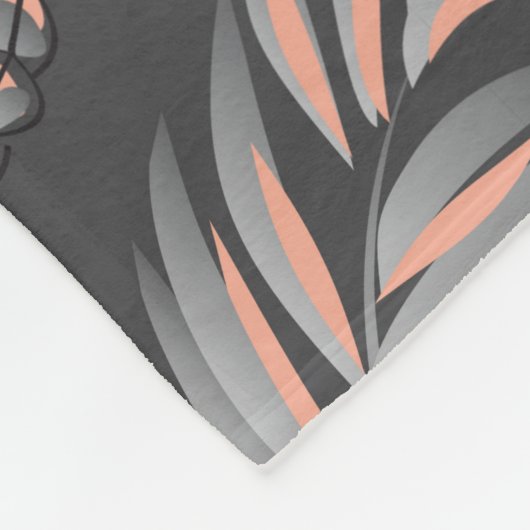 Weihnachtsmuster, Kiefernschnee Fleecedecke (Ecke)