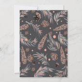 Weihnachtsmuster, Kiefernschnee Karte (Rückseite)