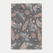 Weihnachtsmuster, Kiefernschnee Post-it Klebezettel (Vorderseite)