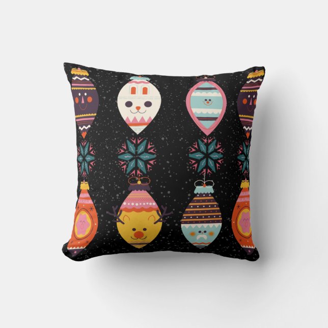 Weihnachtsmuster Kissen (Vorderseite)