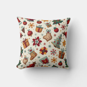 Weihnachtsmuster-Kissen Kissen