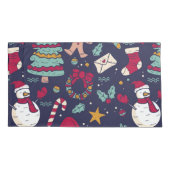 Weihnachtsmuster Kissenbezug (Rückseite)