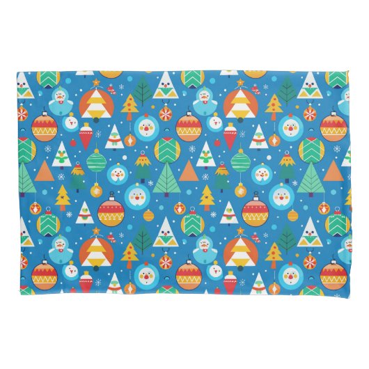 Weihnachtsmuster Kissenbezug (Vorderseite)