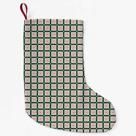 Weihnachtsmuster Kleiner Weihnachtsstrumpf (Vorderseite)