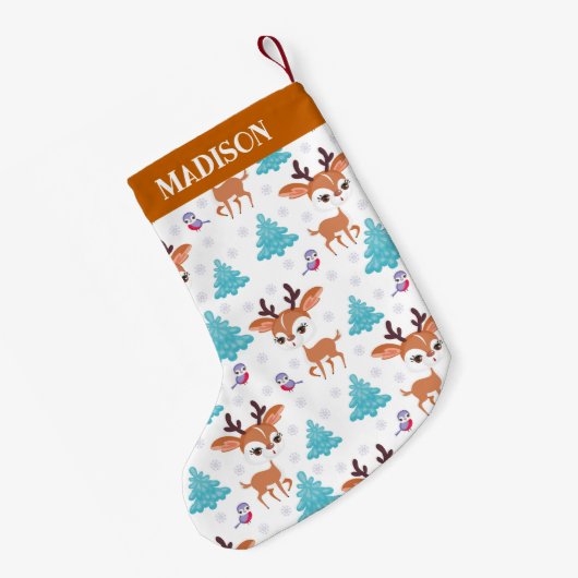 Weihnachtsmuster Kleiner Weihnachtsstrumpf (Rückseite (Hängend))