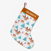 Weihnachtsmuster Kleiner Weihnachtsstrumpf (Vorderansicht (hängend))