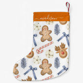 Weihnachtsmuster Kleiner Weihnachtsstrumpf (Rückseite)