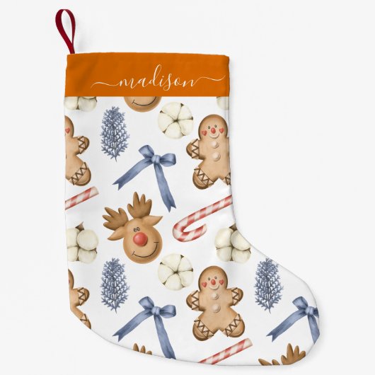 Weihnachtsmuster Kleiner Weihnachtsstrumpf (Vorderseite)
