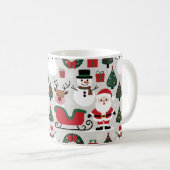 Weihnachtsmuster-Kollektion Kaffeetasse (VorderseiteRechts)