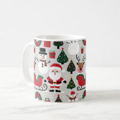 Weihnachtsmuster-Kollektion Kaffeetasse (Vorderseite Links)