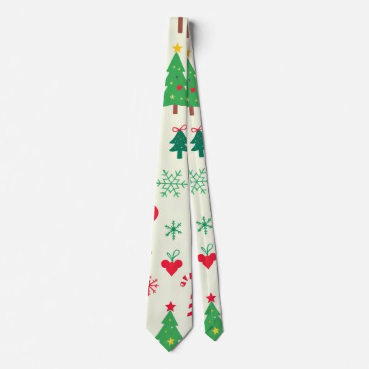 Weihnachtsmuster Krawatte (Vorderseite)