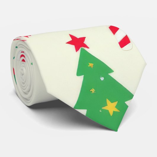 Weihnachtsmuster Krawatte (Gerollt)