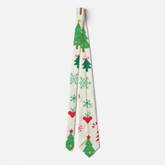 Weihnachtsmuster Krawatte (Rückseite)