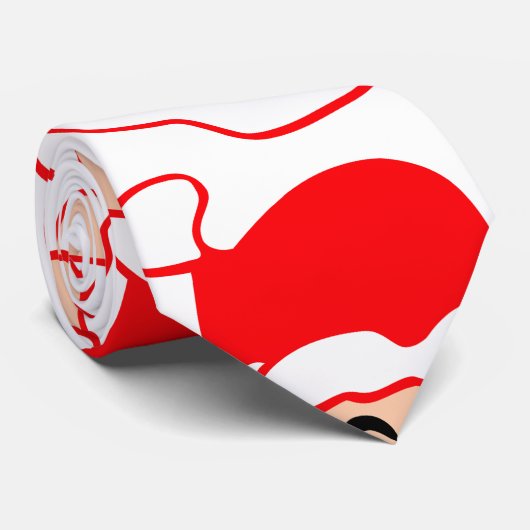 Weihnachtsmuster Krawatte (Gerollt)