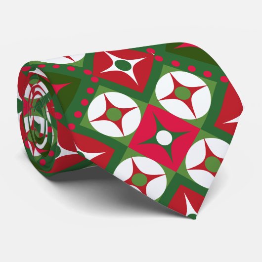 Weihnachtsmuster Krawatte (Gerollt)