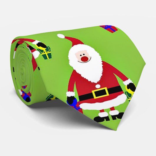 Weihnachtsmuster Krawatte (Gerollt)