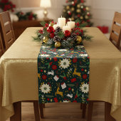 Weihnachtsmuster Kurzer Tischläufer
