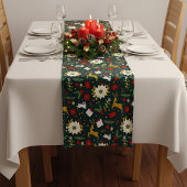 Weihnachtsmuster Kurzer Tischläufer