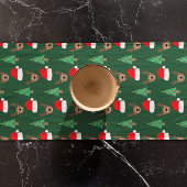 Weihnachtsmuster Kurzer Tischläufer