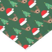 Weihnachtsmuster Kurzer Tischläufer (Ecke)