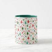 Weihnachtsmuster - Landschaft der bunten Bäume Tasse (Zentrum)