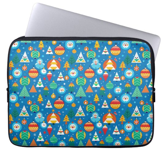 Weihnachtsmuster Laptopschutzhülle (Vorderseite)