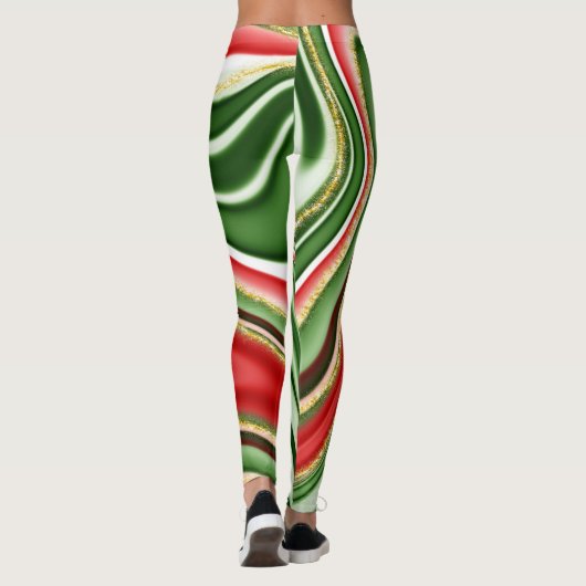 Weihnachtsmuster Leggings (Rückseite)