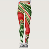 Weihnachtsmuster Leggings (Vorderseite)