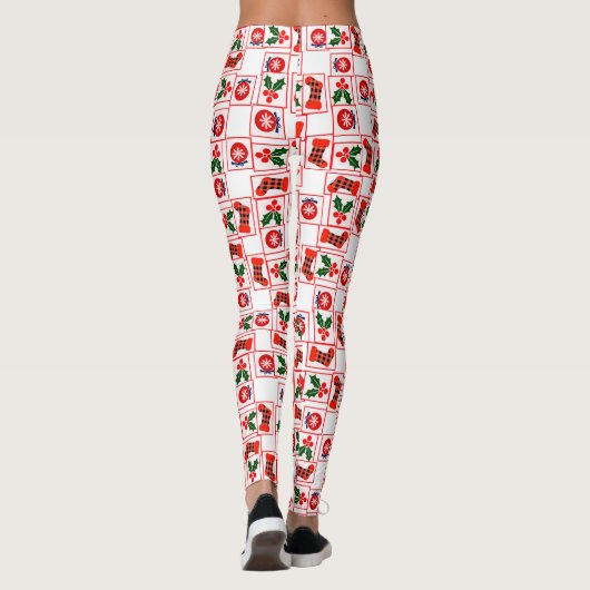 Weihnachtsmuster Leggings (Rückseite)
