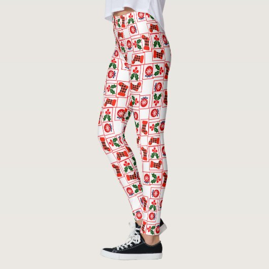 Weihnachtsmuster Leggings (Links)