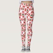 Weihnachtsmuster Leggings (Vorderseite)