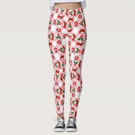 Weihnachtsmuster Leggings