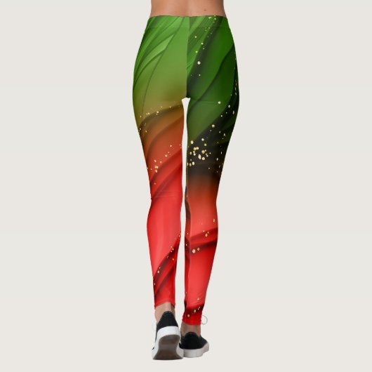 Weihnachtsmuster Leggings (Rückseite)